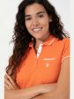 USPA Polo Shirt Women Orange VR051 USPOW057 SCL US Polo Assn. Discount