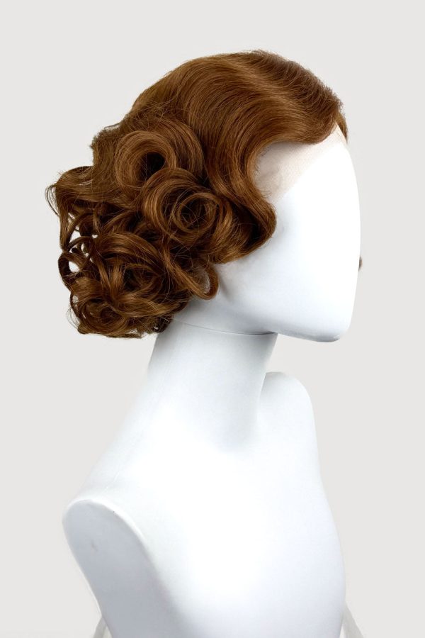 Auburn pinup wig, lace front, vintage style: Tawney Sale