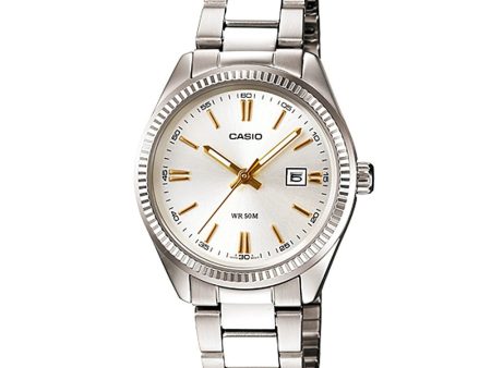 Casio - MTP-1302D-7A2VDF - Stainless Steel Wrist Watch for Men For Discount