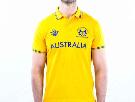 Nabeel & Aqeel Spartan Champions  Of The World Polo Shirt Cool Yellow NASP0025 Online Sale