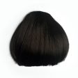 Clip-in fringe hairpiece clip-in micro-bangs, thick, straight retro rockabilly style: Ida For Sale