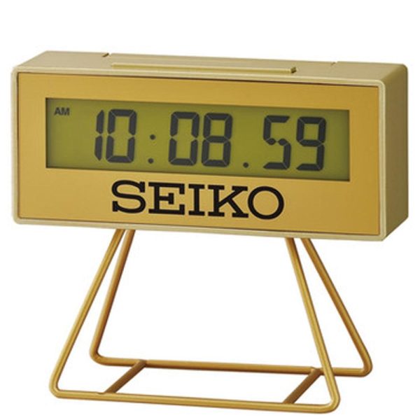 Seiko Mini Marathon Gold Digital Alarm Clock (Limited Edition) QHL087G Online