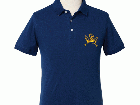 Kings Club Couture Polo Horse Shield Navy Men KCPHS009 Supply