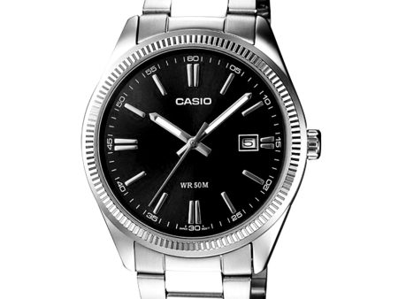 Casio - MTP-1302D-1A1VDF - Stainless Steel Wrist Watch for Men Fashion