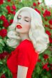 40s blonde pinup style wig with marcel waves: Lauren Cheap