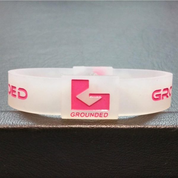 Grounded Energetic Wristband (Translucent Pink) Online Hot Sale