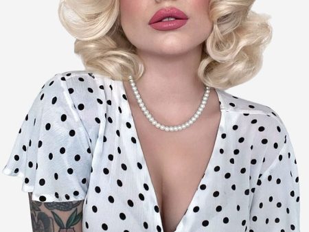 Blonde pinup wig, lace front, vintage style: Marilyn Sale