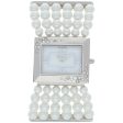 Misaki Super Star Women s White Pearl Strap Watch Sale