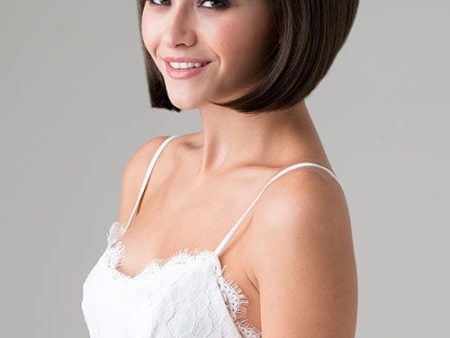 Brown inverted bob wig: Colette Online