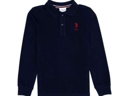 USPA Boys Polo Navy VR033 USPOK043 US POLO ASSN. For Cheap