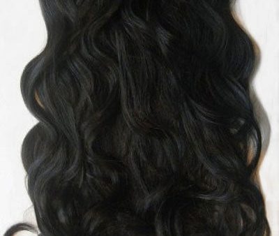 Clip-in hair extensions, wavy, 6 piece, full head, 150g, 24 inches long on Sale