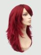 Long red wig, layered with flicked tips: Salome For Cheap