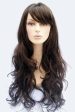 Long dark brown wig with gentle waves: Marina Fashion