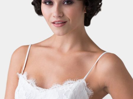 Brown 1920s 1930s style wig, short retro style with finger waves: Cecelia Sale