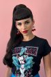 Clip-in fringe hairpiece clip-in micro-bangs, thick, straight retro rockabilly style: Ida For Sale