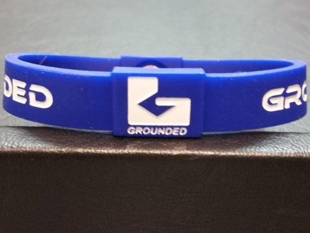 Grounded Energetic Wristband (Blue White) Online Sale