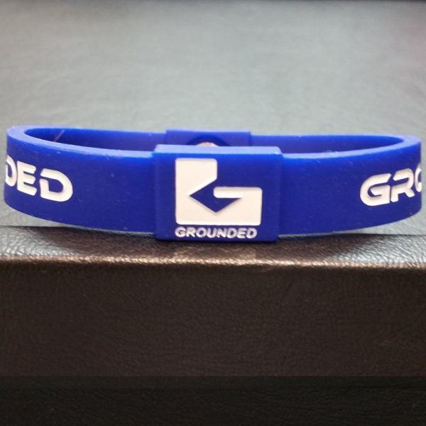 Grounded Energetic Wristband (Blue White) Online Sale