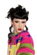 Clip-in fringe hairpiece clip-in micro-bangs, thick, straight retro rockabilly style: Ida For Sale