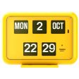 Twemco QD-35 Flip Clock Yellow (24 Hour) Online now