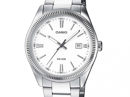 Casio - MTP-1302D-7A1VDF - Stainless Steel Wrist Watch for Men For Sale