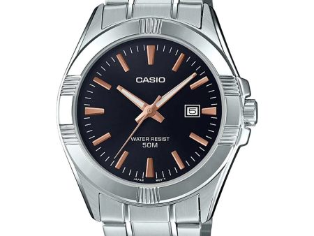 Casio - MTP-1308D-1A2VDF - Stainless Steel Wrist Watch for Men on Sale