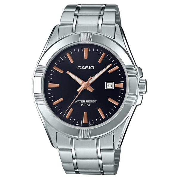 Casio - MTP-1308D-1A2VDF - Stainless Steel Wrist Watch for Men on Sale