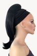 Long ponytail hairpiece, straight with flick: Clarisa Cheap