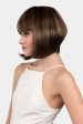 Chocolate brown inverted bob wig with blonde highlights: Keira Fashion