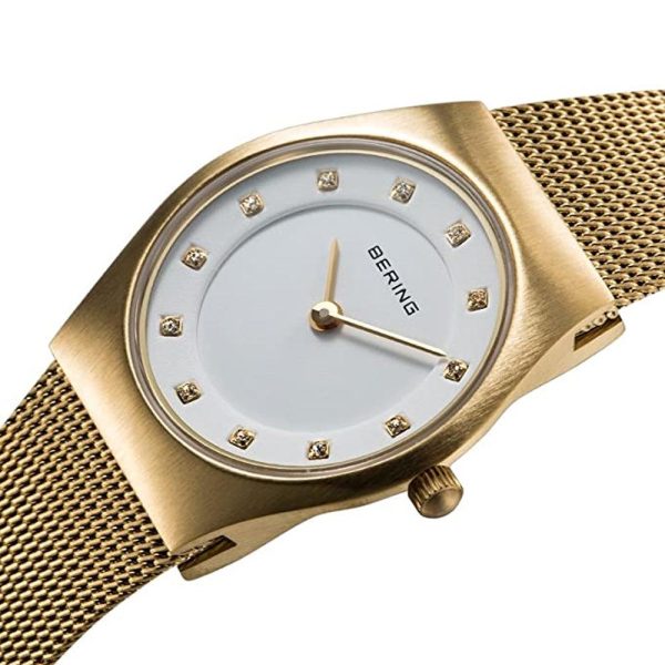 Bering Classic 11927-334 Brushed Gold 27 mm Women s Watch Cheap