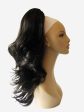 Clip-in ponytail hairpiece extension, dark brown: Elise Online Hot Sale