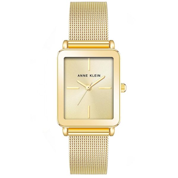 Anne Klein Rectangle Mesh Strap Ladies Watch AK 4170CHGB Online