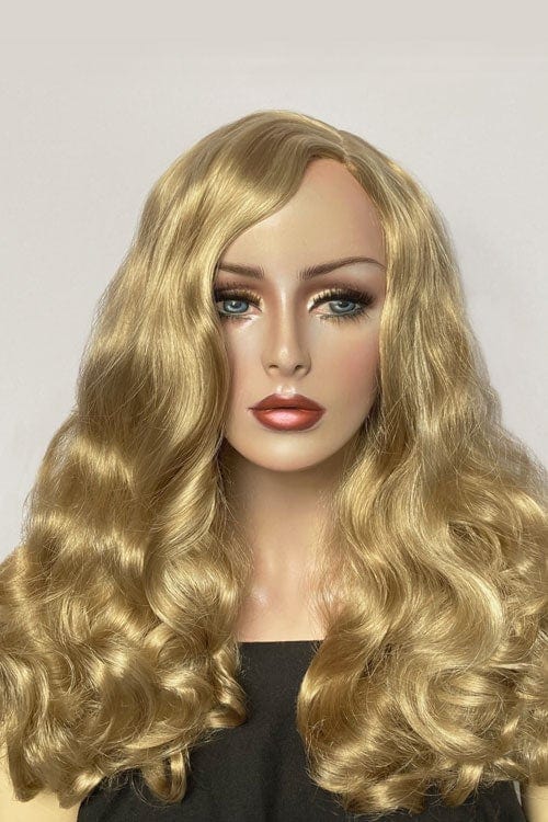 Blonde wig with waves and a side parting, 1940s style: Nancy For Cheap