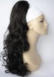 Extension clip on long ponytail hairpiece, curly: Sara Hot on Sale