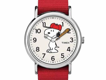 Unisex Timex Weekender Timex x Peanuts Snoopy Watch TW2R41400 For Discount