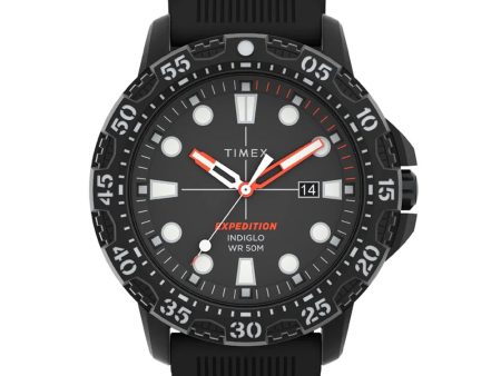 Timex EXPEDITION GALLATIN Black Silicone Strap Watch TW4B25500 on Sale