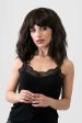 A chocolate brown long wavy bob wig: Roxy Online Sale