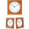 Seiko Brown Wood Square Wall Clock QXA766B Online