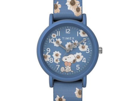 Timex Weekender x Peanuts Floral 34mm Fabric Strap Watch TW2W33500 For Cheap