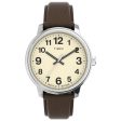 Timex EASY READER BOLD Brown Leather Strap Mens Watch TW2V21300 Sale