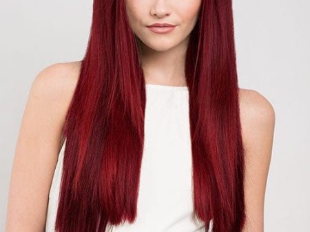 Straight red half wig hairpiece: Dawn Online