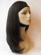 Brown half wig hairpiece, layered and straight: Summer Cheap