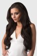 Brown half wig hairpiece, full, long with gentle waves: Taya Sale