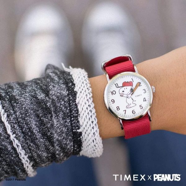 Unisex Timex Weekender Timex x Peanuts Snoopy Watch TW2R41400 For Discount