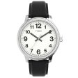 Timex EASY READER BOLD Black Leather Strap Mens Watch TW2V21200 Online Hot Sale