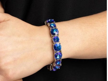 Bedazzle - Blue Bracelet For Sale