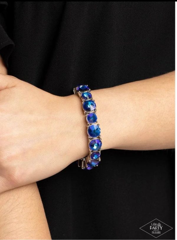 Bedazzle - Blue Bracelet For Sale