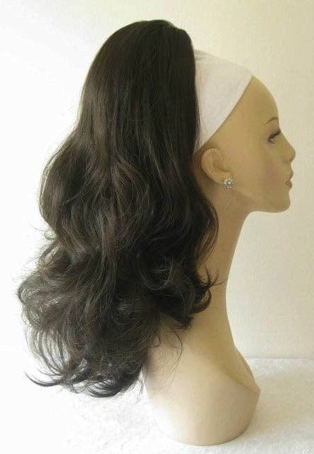 Ponytail hairpiece extension, layered with waves: Elsa Sale