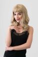 Ash blonde 50s style wig with short fringe and gentle waves: Trinity Discount