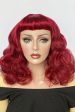 Cherry red 1950s pinup style wig: Sandra Online Sale