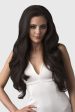 Brown half wig hairpiece, full, long with gentle waves: Taya Sale